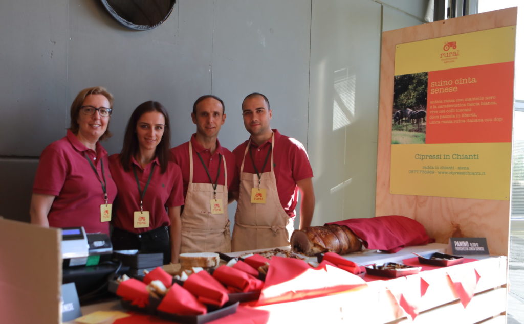 Cipressi in Chianti staff at the Rural Festival