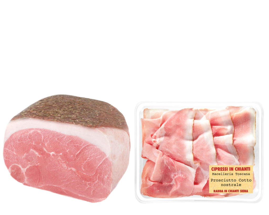 Cooked ham with Chianti herbs