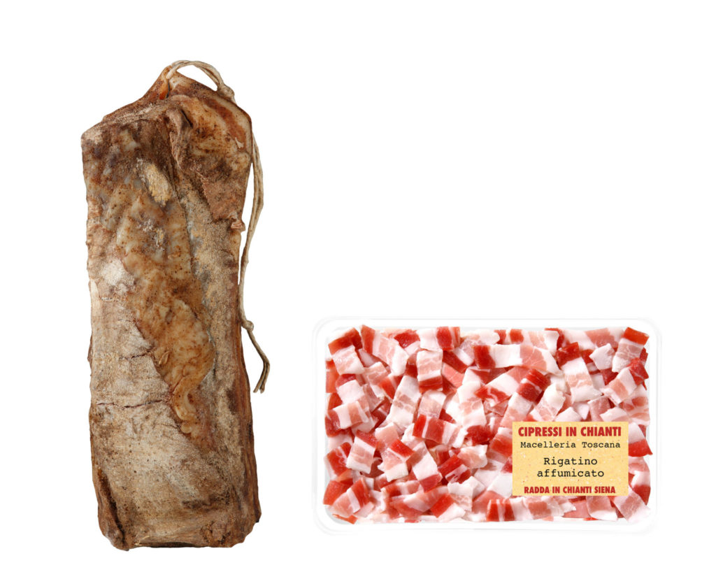 Production of smoked streaky pancetta