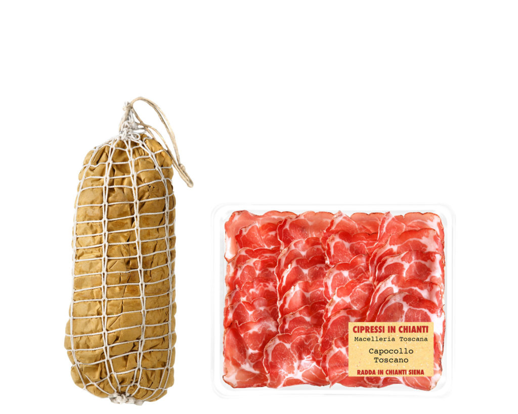 Tuscan Capocollo made in a traditional way