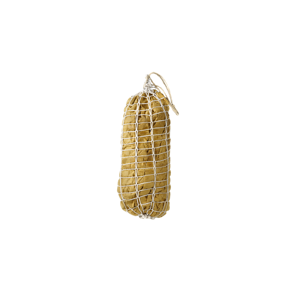 Tuscan handmade capocollo wrapped in straw paper