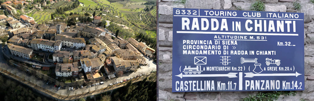Touring Club signe de Radda in Chianti