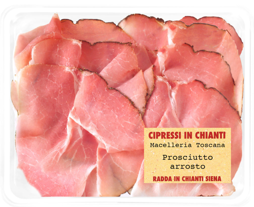 Prosciutto arrosto artigianale produzione in vaschetta