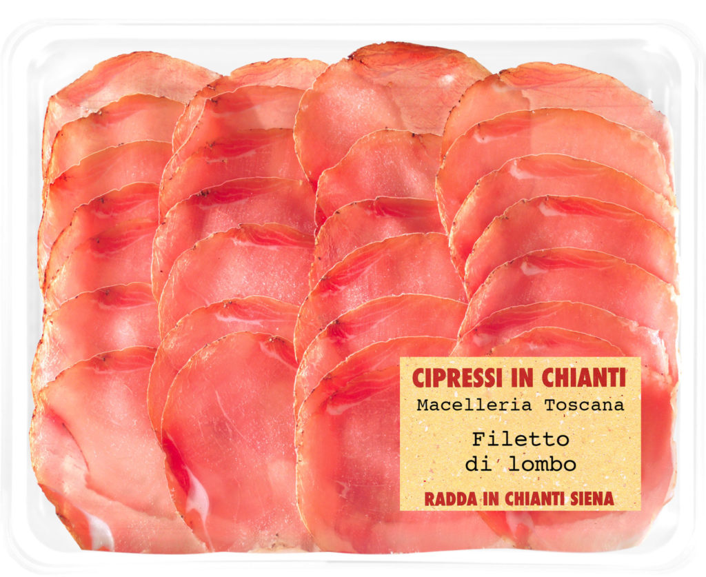 Il filetto di lombo della Macelleria toscana è un pregiato salume lavorato artigianalmente come da tradizione