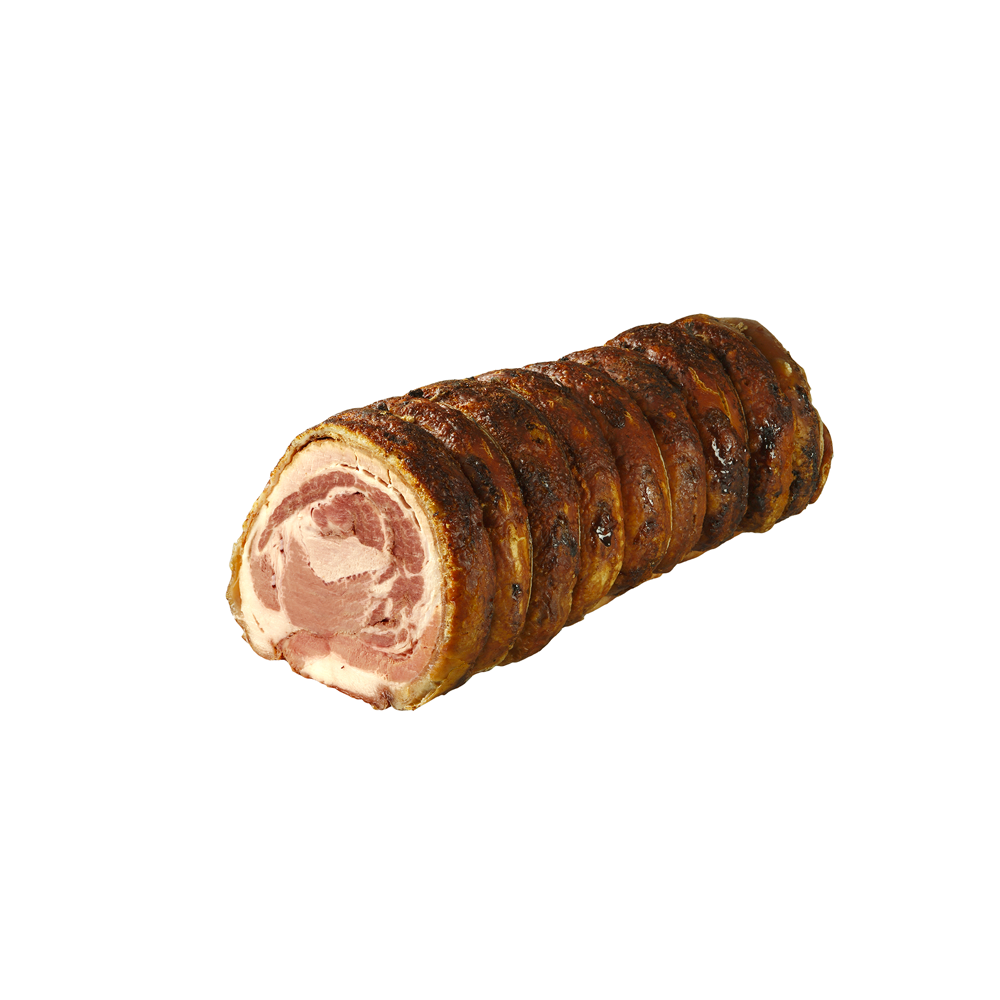 Porchetta Italiana arrosto cotta in forno