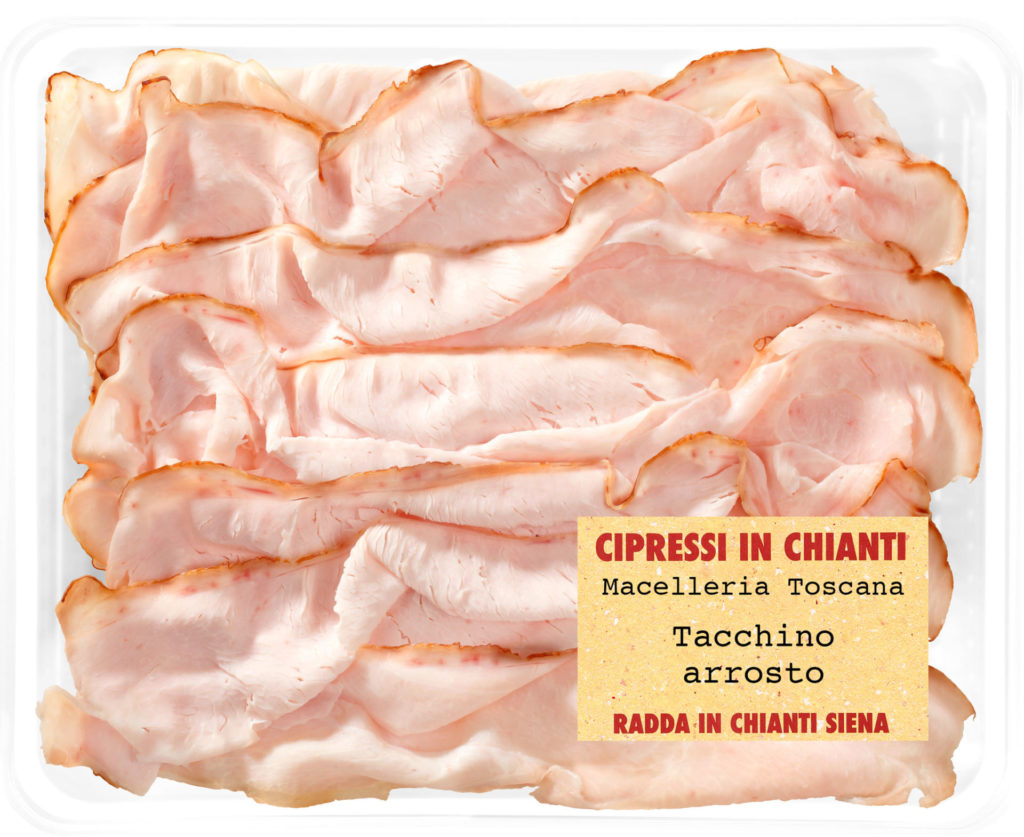 Arrosto di tacchino italiano fresco in vaschetta